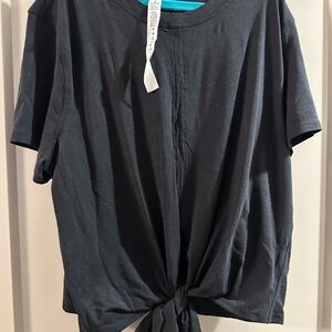 Lululemon Black Tie-Front T-Shirt 6